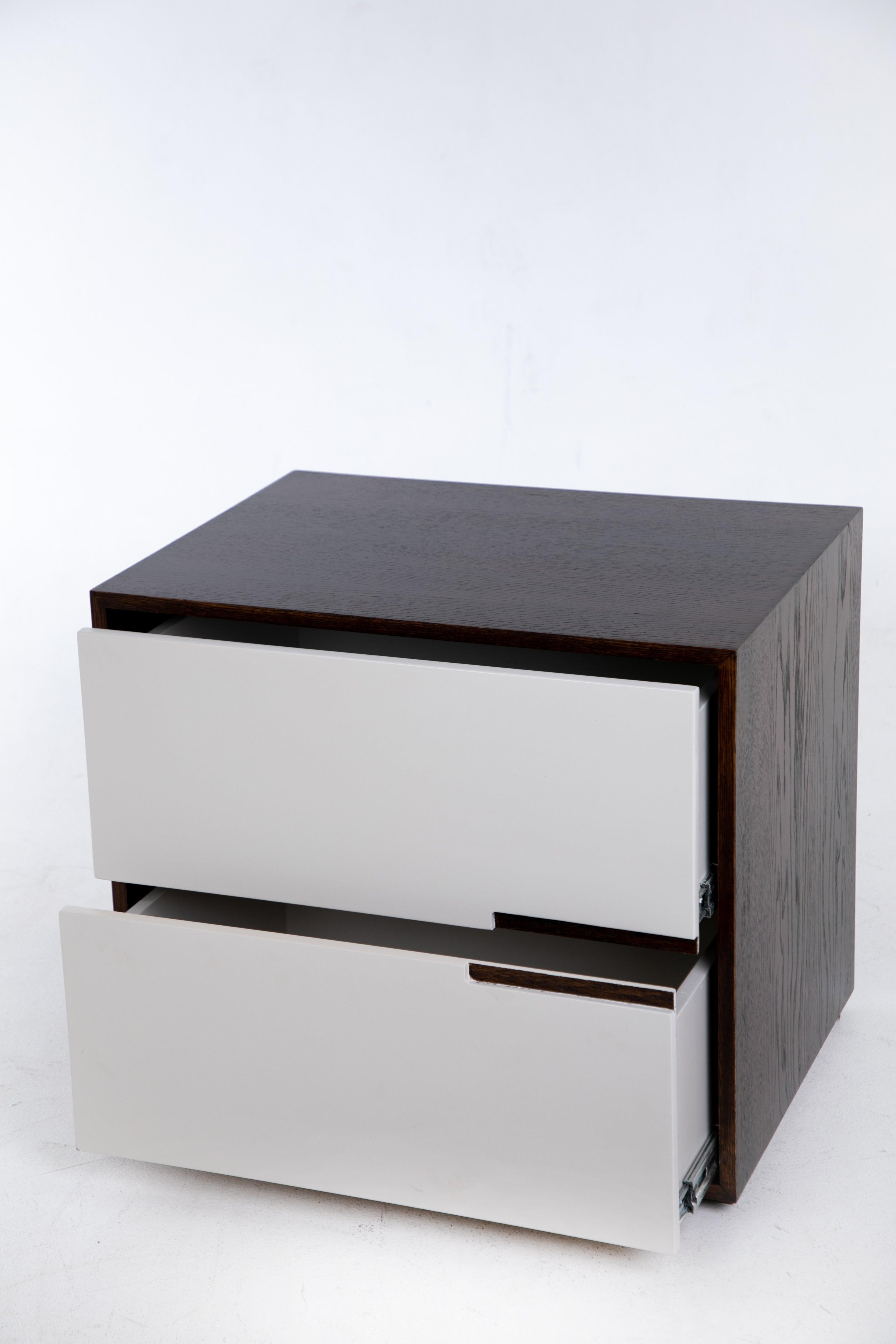 Tully Brown & Cream Nightstand - HomeAfford