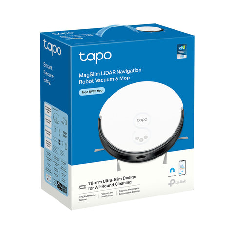 TP-LINK TAPO RV20 MOP | MAGSLIM LIDAR NAVIGATION ROBOT VACUUM AND MOP