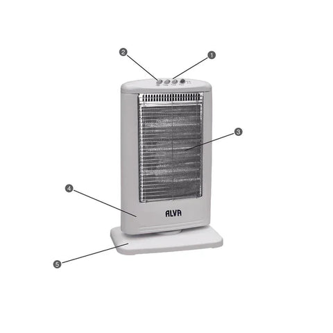 ELECTRIC HALOGEN HEATER 1200W