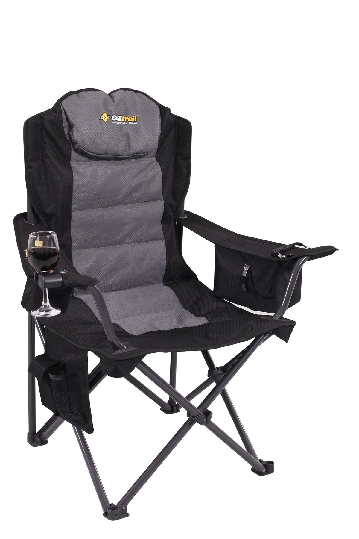 Big Boy Arm Chair 220kg Black - HomeAfford