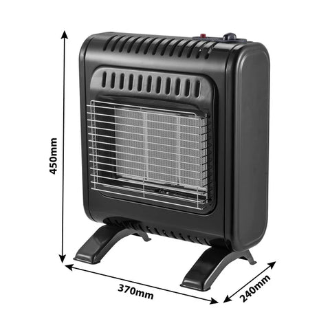 3-PANEL INFRARED RADIANT INDOOR GAS MINI HEATER