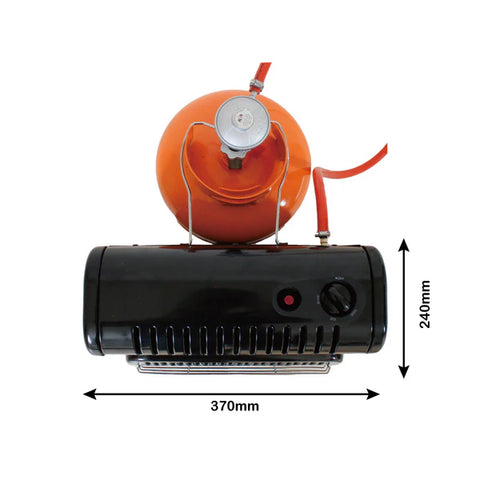 3-PANEL INFRARED RADIANT INDOOR GAS MINI HEATER