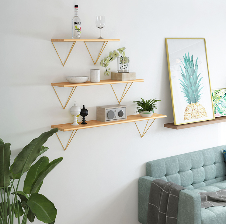 Golden Tri Shelf - HomeAfford