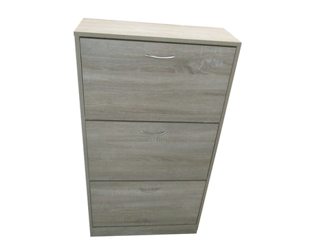 Perugia 3 drawer shoe cabinet - HomeAfford