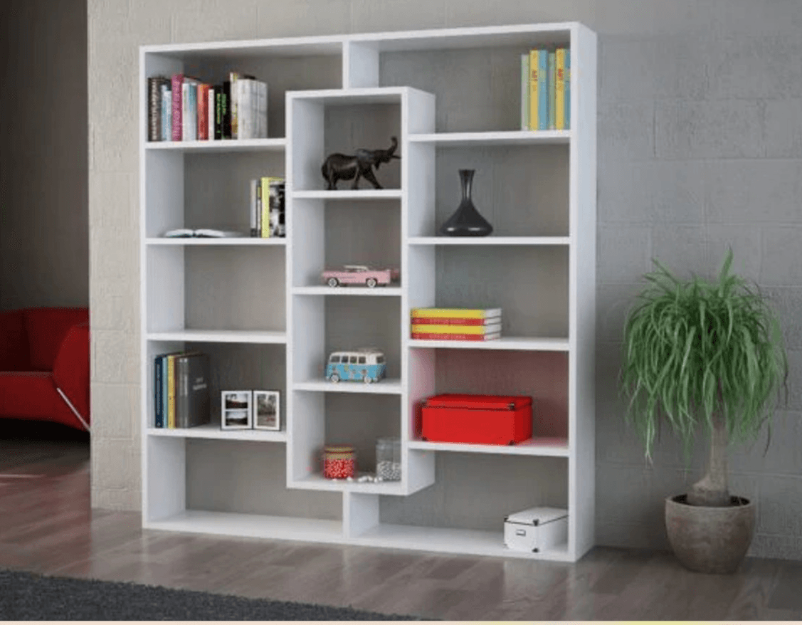 Armoire Ample Bookcase White - HomeAfford