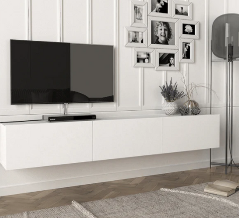 SALE Share: Armoire Damla Floating TV Stand - White - HomeAfford