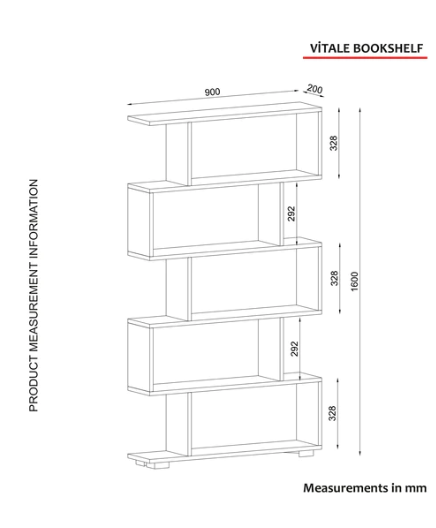 Armoire Vitale Bookcase Sapphire - HomeAfford