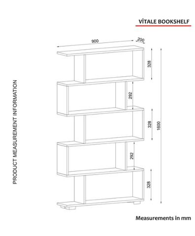 Armoire Vitale Bookcase Sapphire - HomeAfford