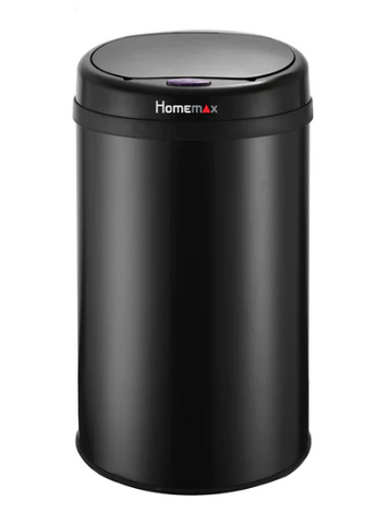 HomeMax 30L Black Sensor Bin Round - HomeAfford