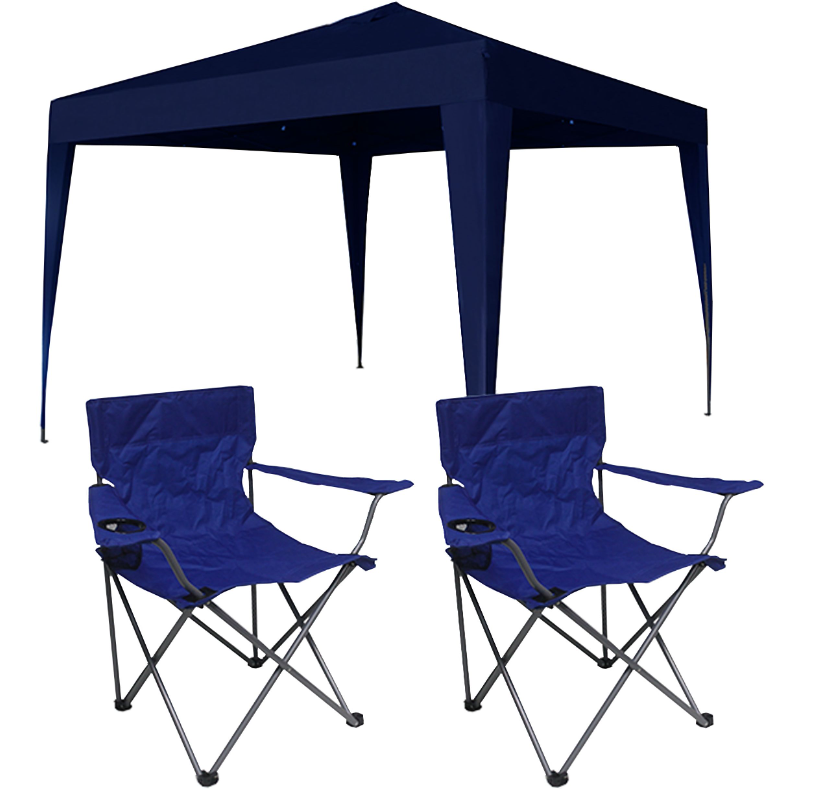 3X3m Gazebo chair combo -Blue only - HomeAfford