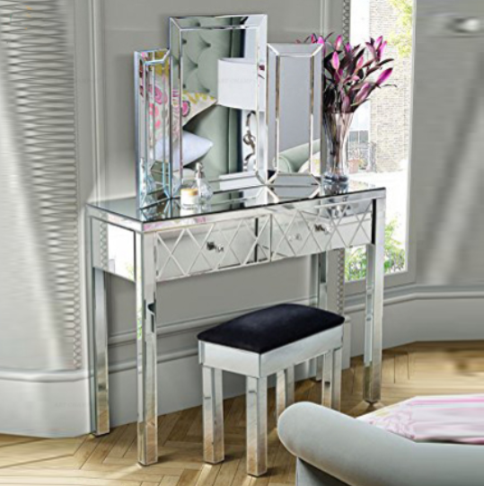 Belleza mirror dressing table set - HomeAfford