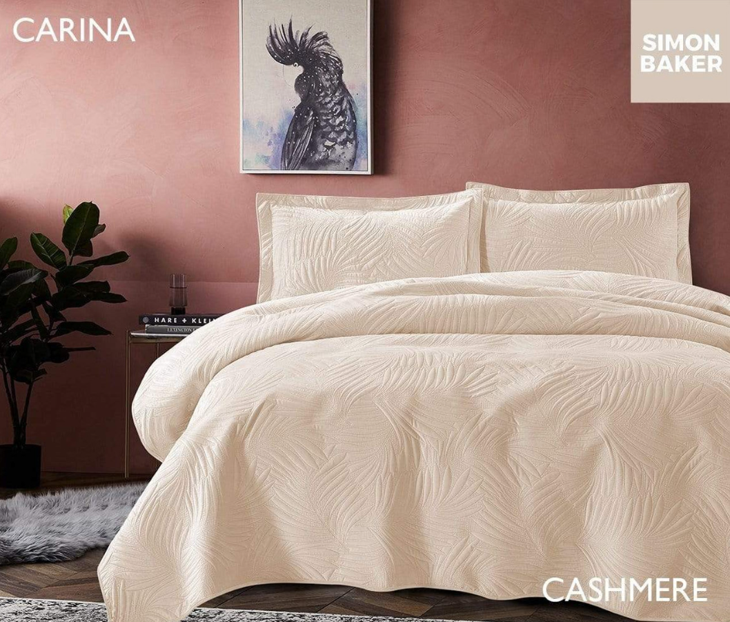 Simon Baker - Carina Bedspreads-Cashmere/Super King - HomeAfford