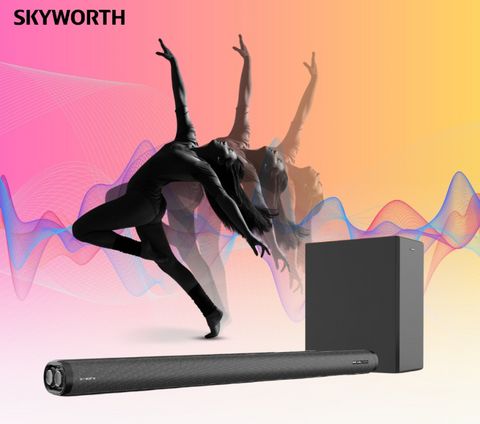 3.1ch Soundbar, Dolby Audio, Bluetooth 5.0, USB, Aux, Optical, HDMI ARC Input, - HomeAfford