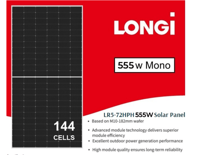 Solarix Longi HiMo5m 555W - HomeAfford