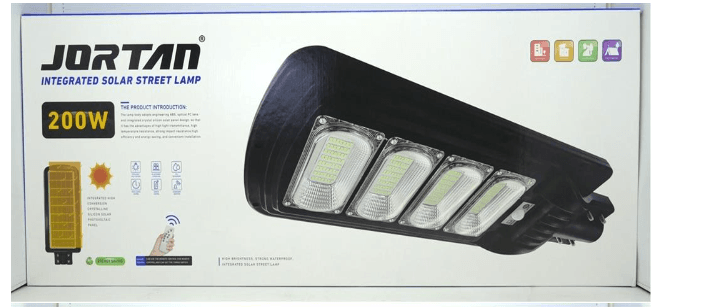 Solarix Jortam 200w Solar Street Lamp - HomeAfford