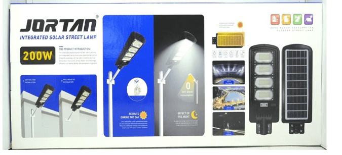 Solarix Jortam 200w Solar Street Lamp - HomeAfford