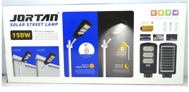 Solarix Jortam 150w Solar Street Lamp - HomeAfford