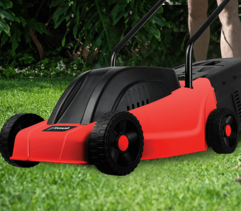 Lawnmower Electric Plastic Red 300mm 1000W - HomeAfford