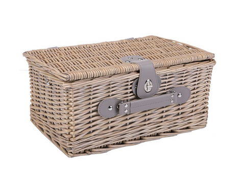 2-Person Wicker Picnic Basket