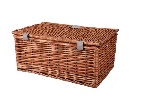 4-Person Wicker Picnic Basket