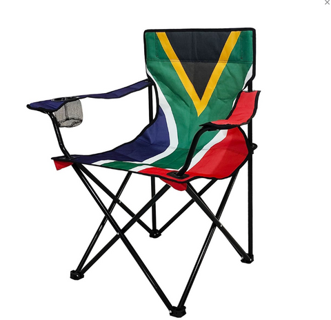 SA FLAG FOLDING CHAIR - 120kg