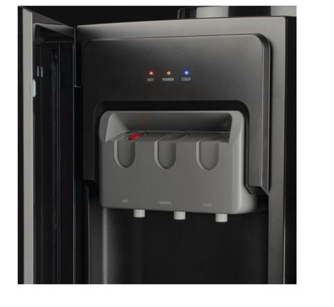 RHGFWDN-0 BLACK GLASS FRONT WATER DISPENSER