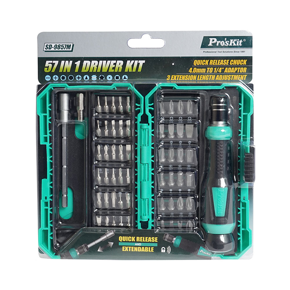 PROSKIT 57 IN 1 MULTIFUNCTIONAL SCREWDRIVER SET