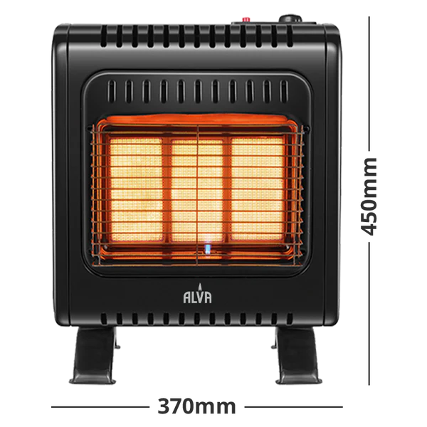 3-PANEL INFRARED RADIANT INDOOR GAS MINI HEATER