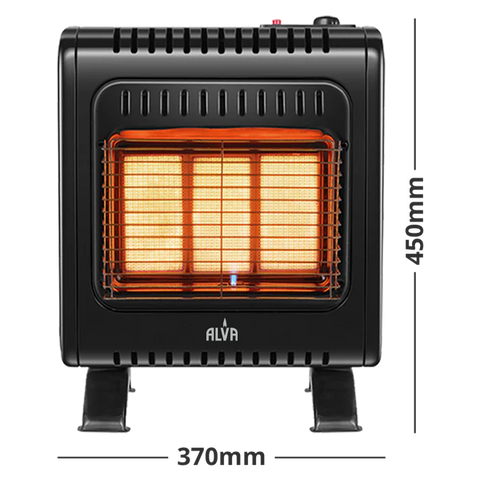 3-PANEL INFRARED RADIANT INDOOR GAS MINI HEATER