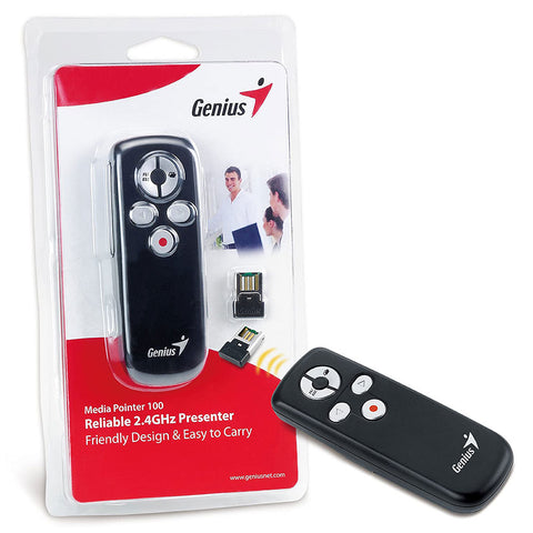 GENIUS MEDIA POINTER 100 | 2.4GHZ WIRELESS PRESENTER