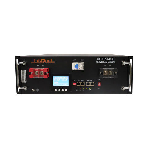 LINKQNET LIFEPO4 51.2V 100AH RACKMOUNT BATTERY PACK WITH CAN BMS